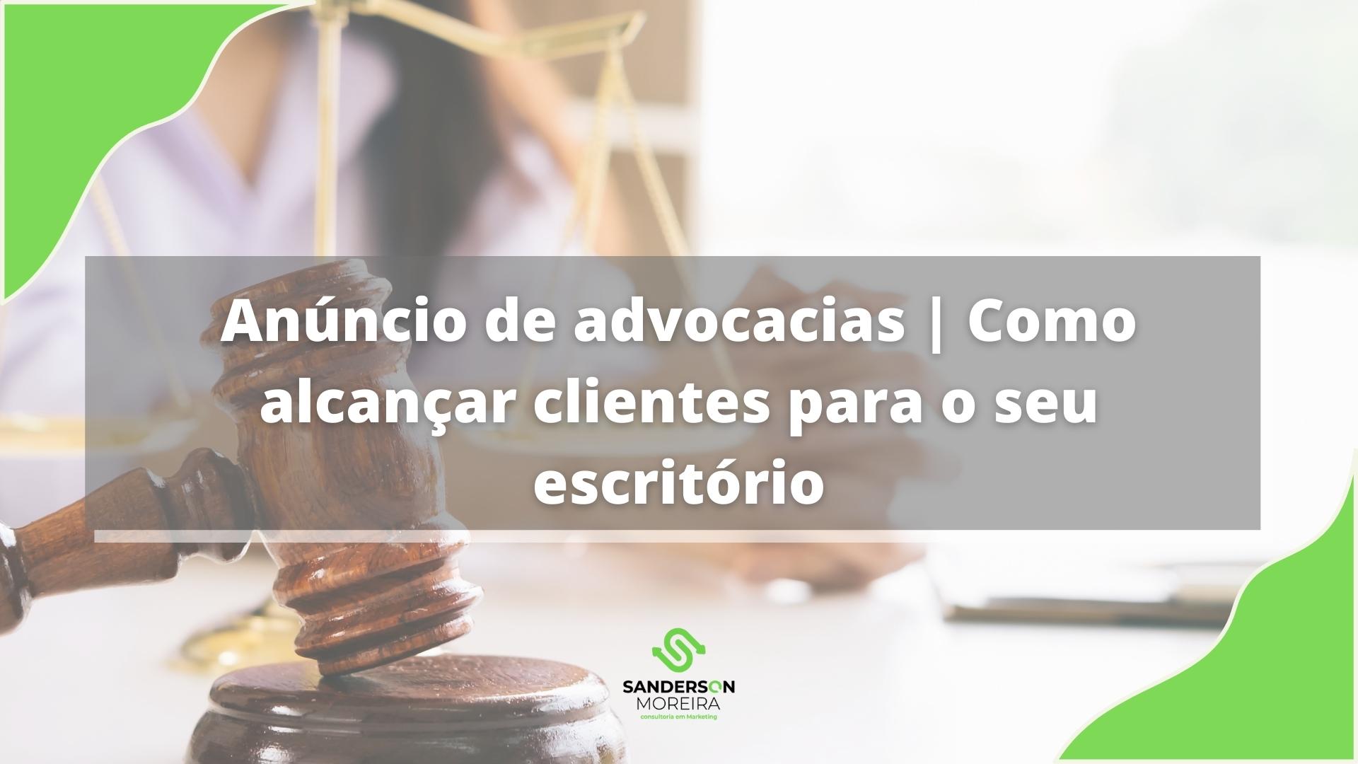 Anúncio de advocacias